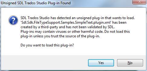 Native Filter Warning